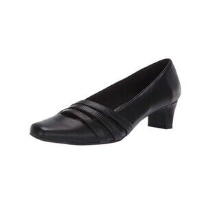 Easy Street Womens 10 M Black Entice Square Toe Pumps Heels NIB YV4